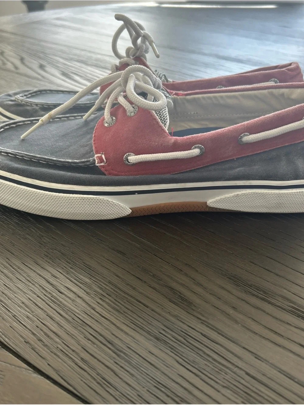 Men’s SPERRY Top-siders Boat Shoes Red/White/Blue Size 13M